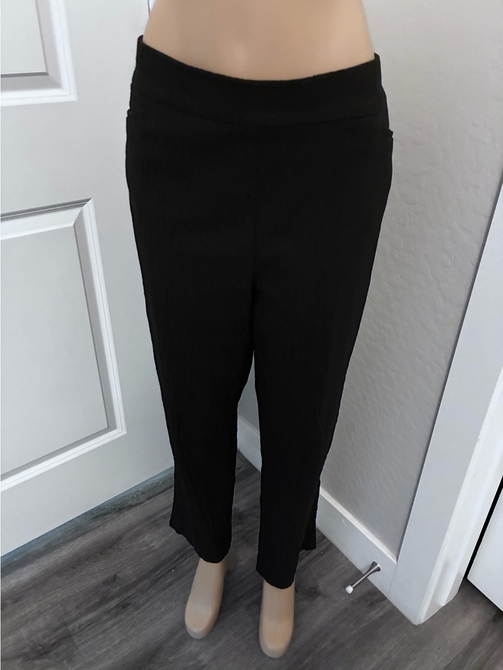 Chico black The Brigitte slim Wide-Leg Pants sz 3.5